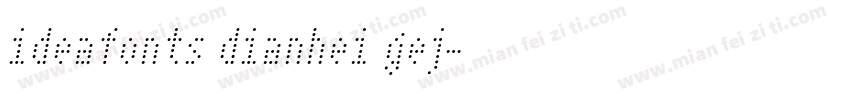 ideafonts dianhei gej字体转换